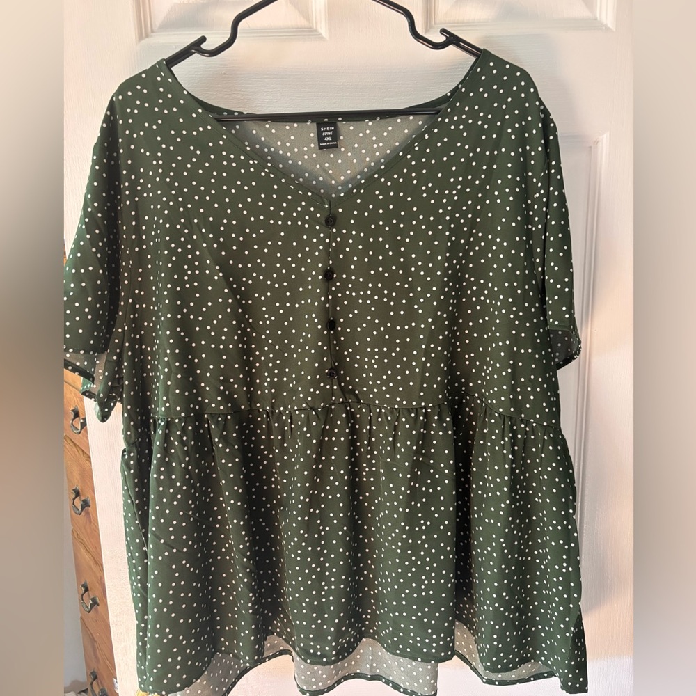 GREEN shein shirt